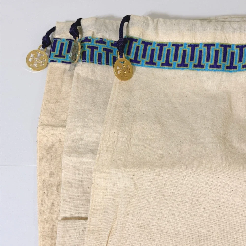 Tory Burch Ivory‎ Cotton Canvas Drawstring Dust Storage Bags 14